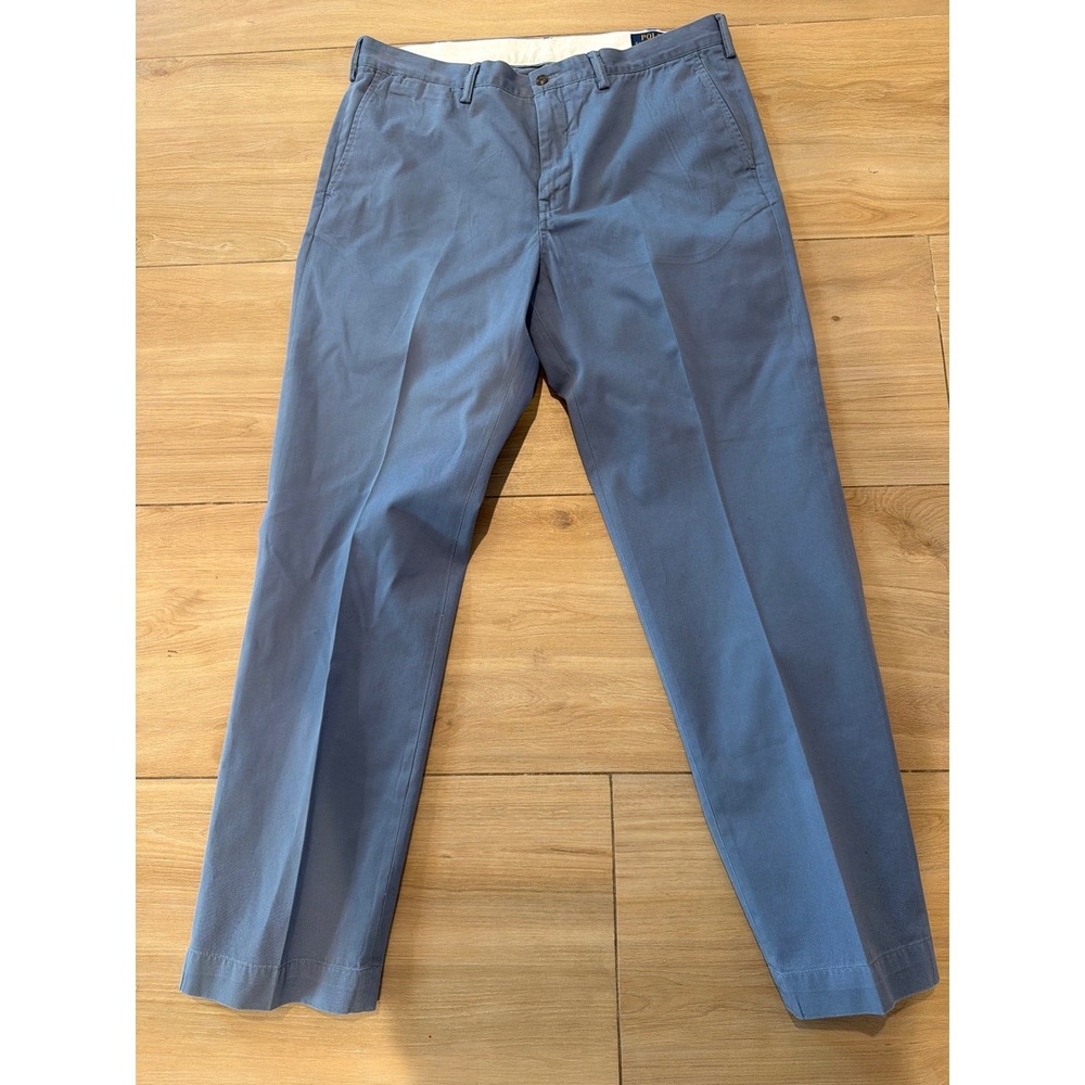 Polo Ralph Lauren Mens Classic Fit Chino Pants‎ Blue Left Hand Twill 36x32